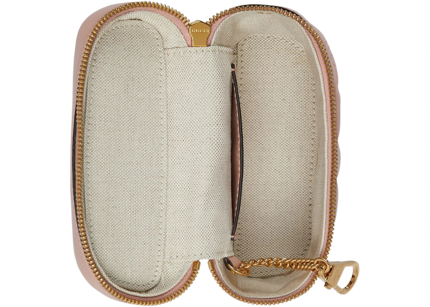 Gucci GG Matelassé Henkeltasche Mini, gesteppt, Hellrosa - vue secondaire B