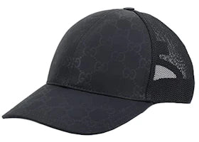 Gucci GG Nylon Baseball Cap Black - vue 360