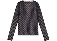 Gucci GG Star Tulle Top Black