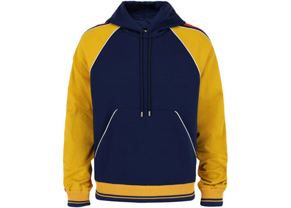 Gucci GG Supreme Colorblock Hoodie Blue - apparel view 2