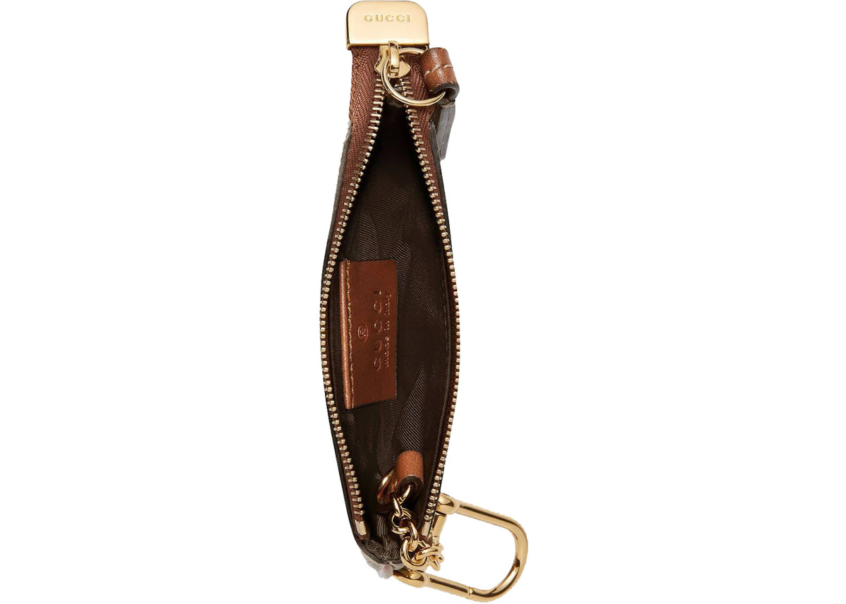 Gucci GG Supreme Key Pouch Beige/Ebony – für Damen - vue secondaire B
