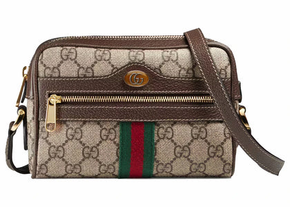Gucci GG Supreme Ophidia Monogram Crossbody Beige/Ebony - authentic Gucci product
