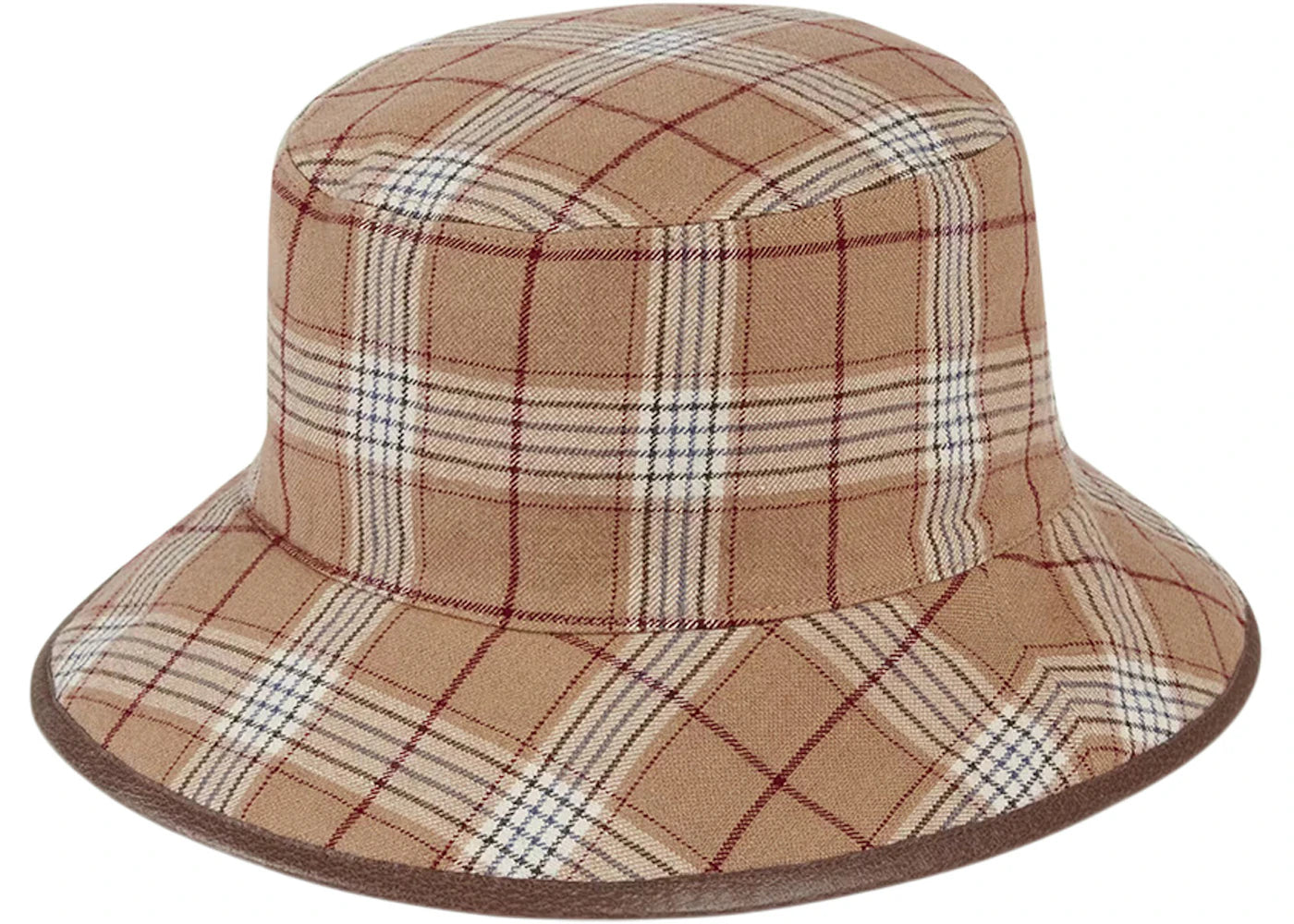 Gucci GG Supreme Reversible Bucket Hat Bucket Hat Beige Brown - vue secondaire A