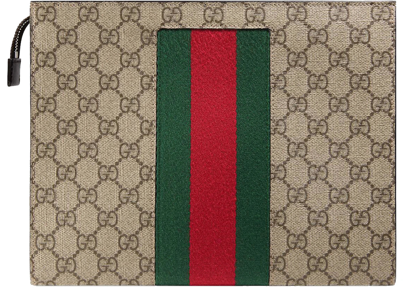 Gucci GG Supreme Web Pouch Beige/Ebony - vue secondaire A