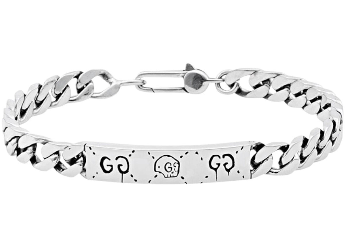 Gucci Ghost Skull Bracelet Silver - vue secondaire A