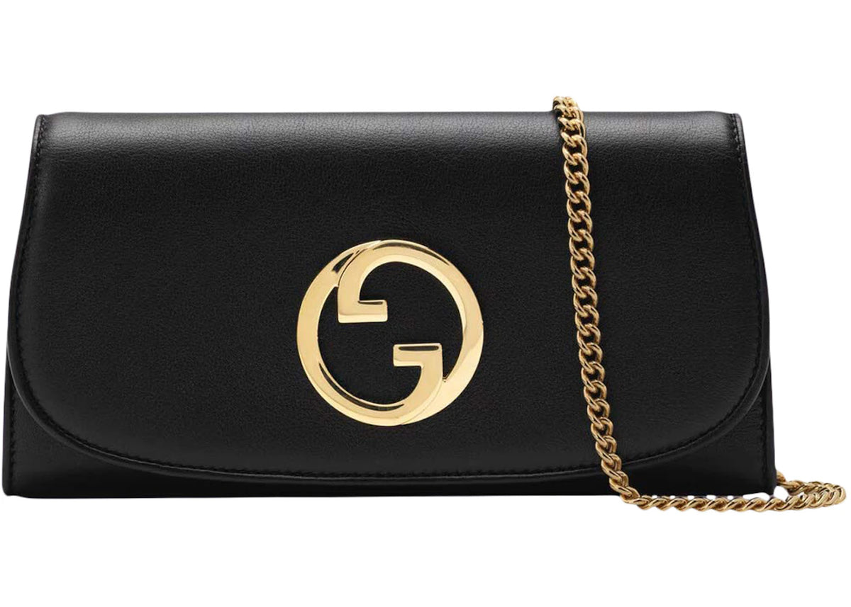 Gucci Blondie Continental Chain Wallet Black - vue 360