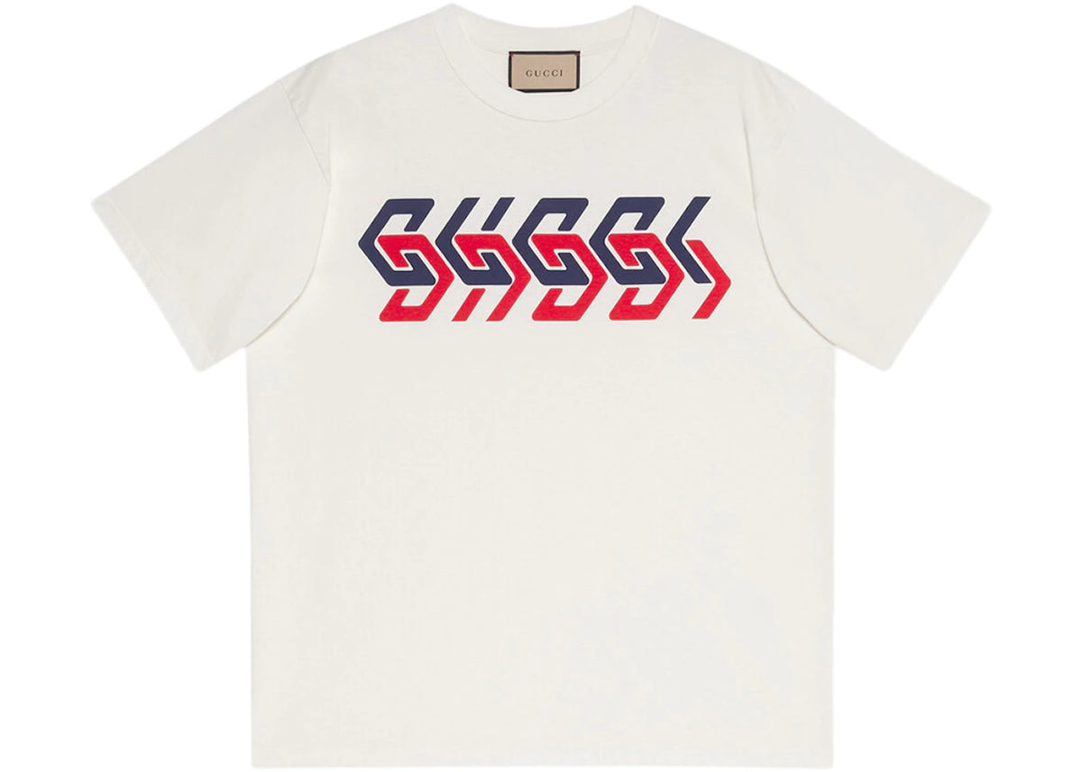 Gucci Gucci Mirror Print T-Shirt Ivory - vue secondaire A