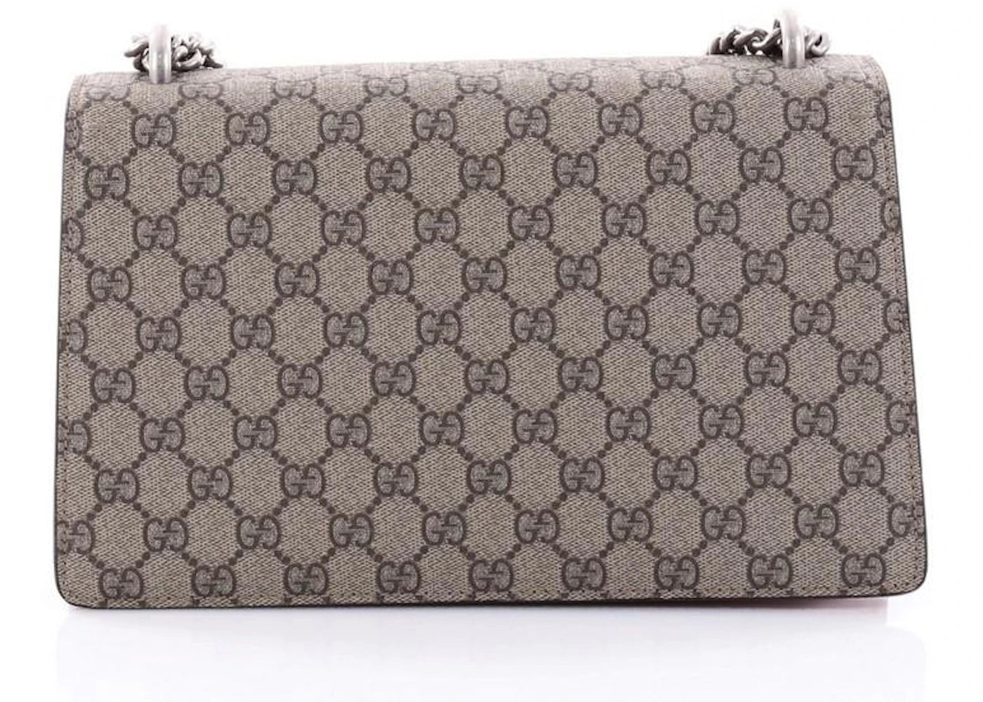 Gucci Dionysus Schultertasche GG Supreme Klein Beige/Rot - vue secondaire A
