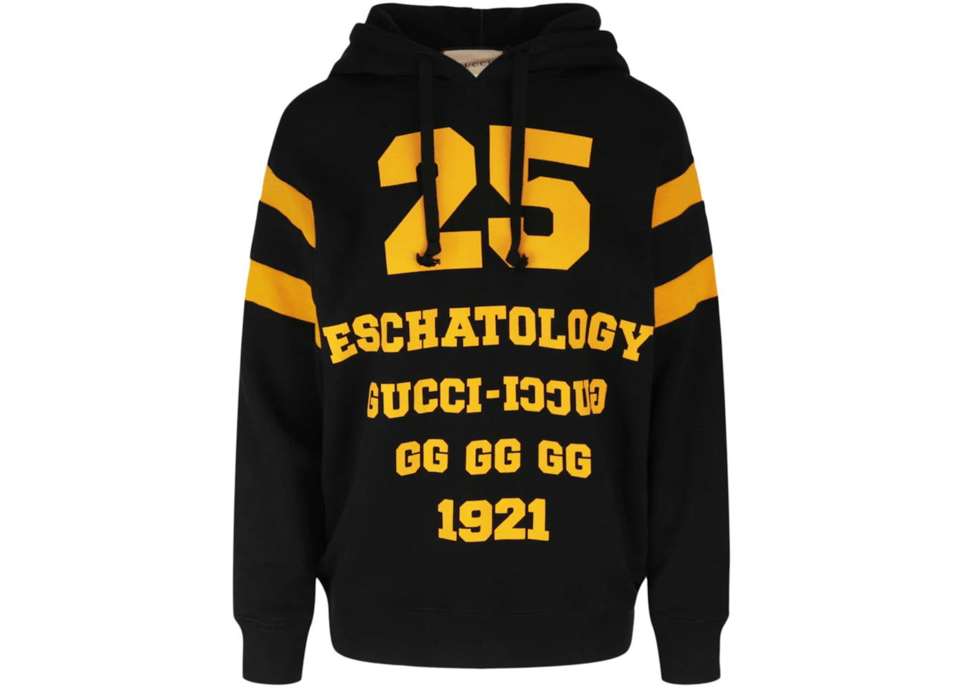 Gucci Hooded Graphic Sweatshirt Black - vue secondaire A