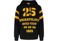 Gucci Hooded Graphic Sweatshirt Black