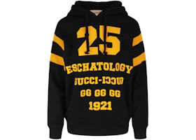 Gucci Hooded Graphic Sweatshirt Black