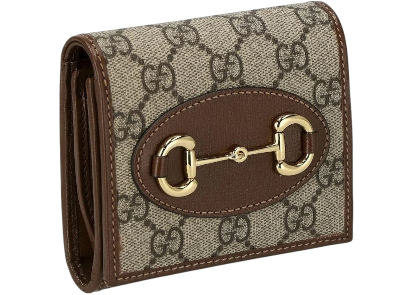 Gucci Horsebit 1955 Bifold Wallet Beige - vue 360