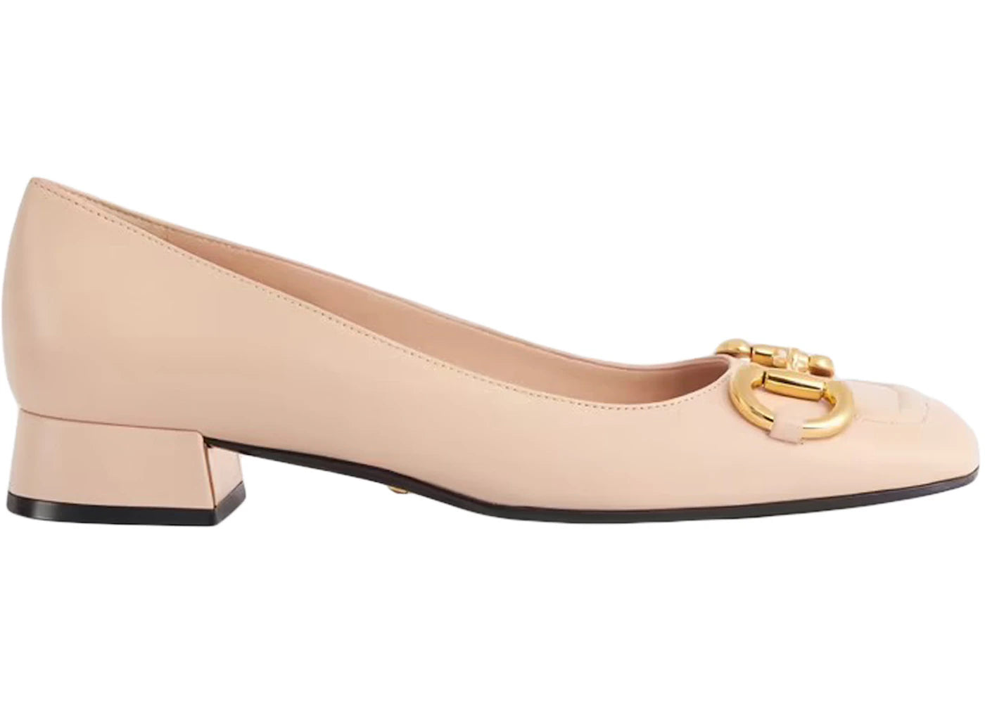 Gucci Horsebit Ballet Flat Light Pink Leather - vue secondaire A
