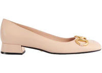 Gucci Horsebit Ballet Flat Light Pink Leather
