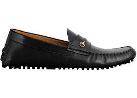 Gucci Horsebit Driver Loafers Black - vue 360