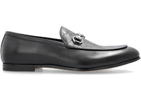 Gucci Horsebit Loafers Black GG Embellished