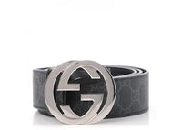Gucci Interlocking G Belt GG Supreme Black
