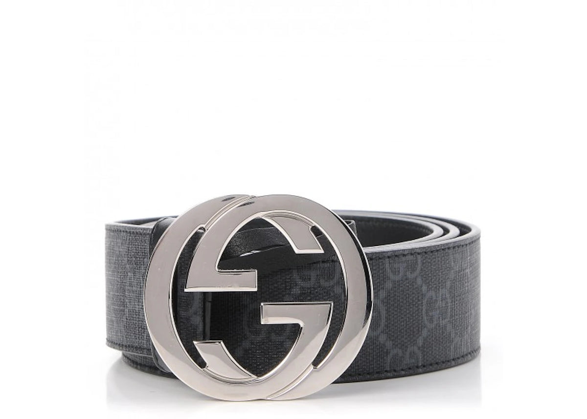 Gucci Interlocking G Belt GG Supreme Black - vue secondaire A