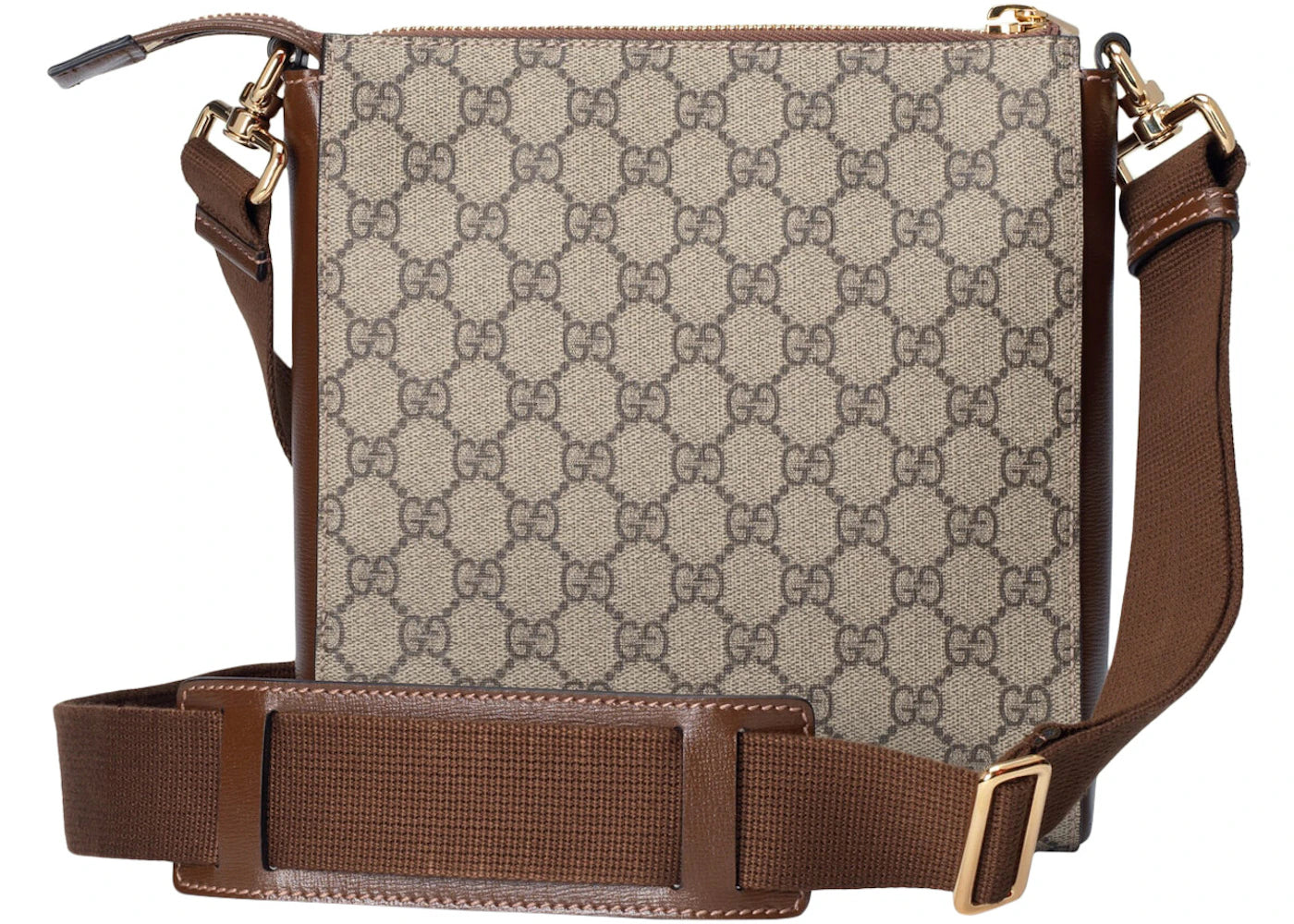 Gucci Interlocking G Messenger Bag GG Supreme Canvas Beige/Ebony - vue secondaire A