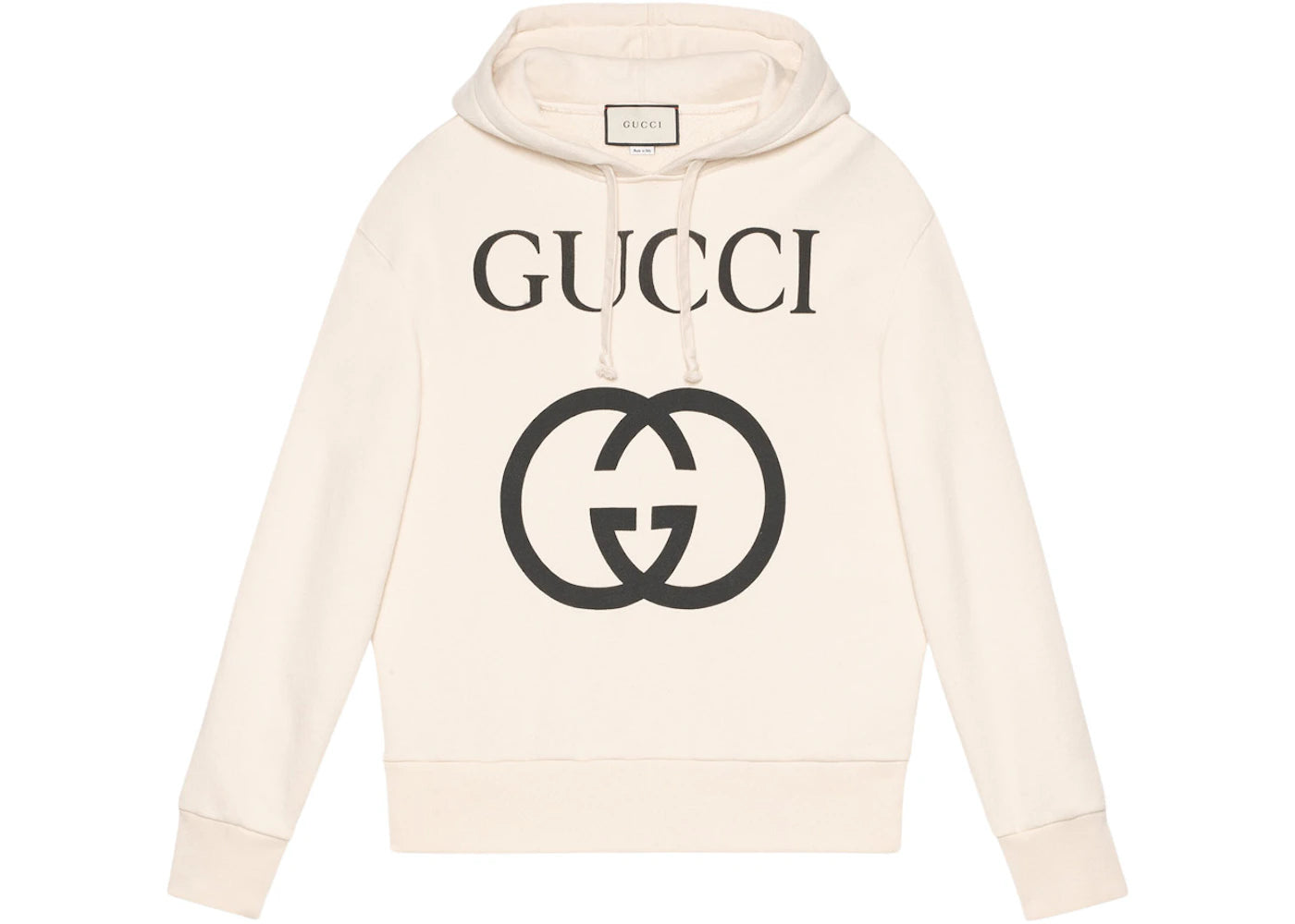 Gucci Interlocking G Oversize Fit Hoodie Off-White/Black - vue secondaire A
