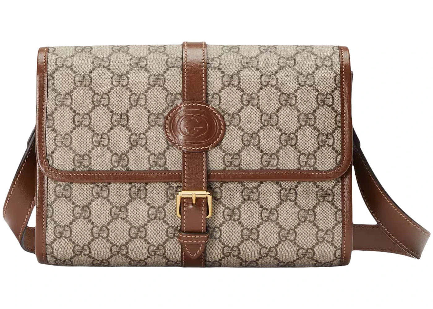Gucci Interlocking GG Messenger Beige/Ebony - vue 360