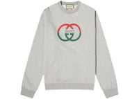 Gucci Interlocking Logo Crewneck Sweatshirt Grey
