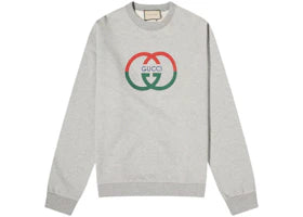 Gucci Interlocking Logo Crewneck Sweatshirt Grey