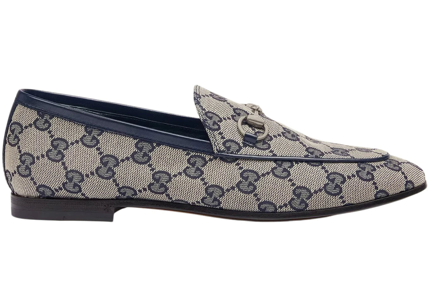 Gucci Jordaan Loafer Blue GG Canvas - vue secondaire A