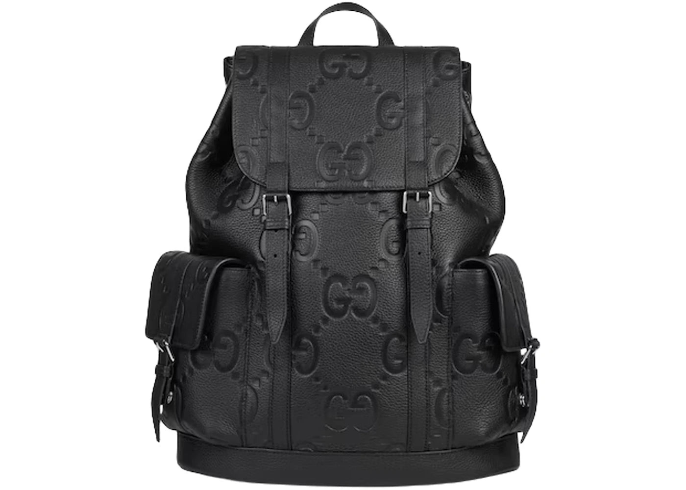 Gucci Jumbo GG Backpack Black - vue secondaire A
