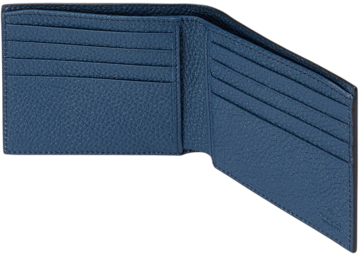 Gucci Jumbo GG Bi-fold Wallet Blue - vue secondaire A