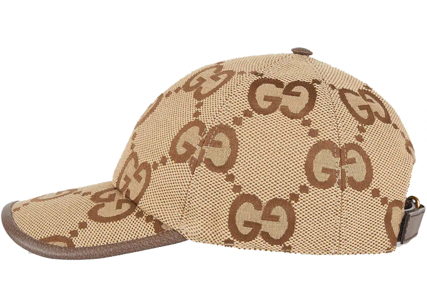 Gucci Jumbo GG Canvas Baseball Hat Camel/Ebony - vue secondaire A