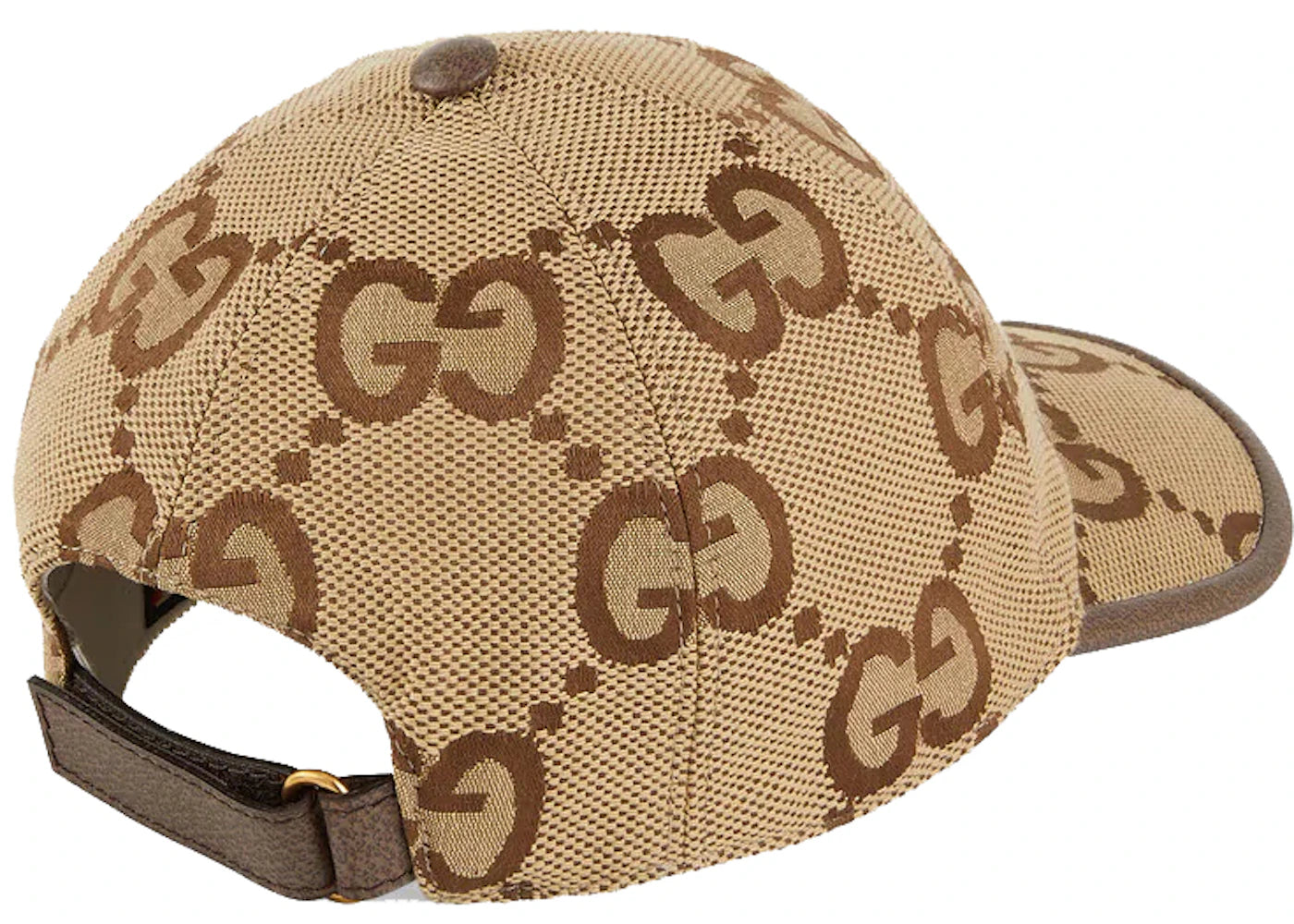 Gucci Jumbo GG Canvas Baseball Hat Camel/Ebony - vue secondaire B