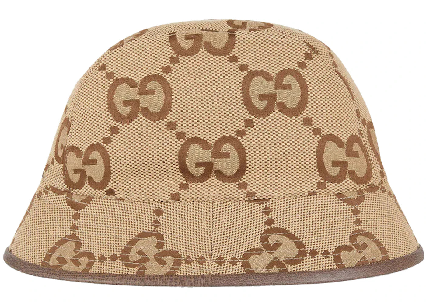 Gucci Jumbo GG Canvas Bucket Hat Camel/Ebony - vue secondaire B