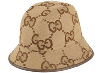 Gucci Jumbo GG Canvas Bucket Hat Camel/Ebony