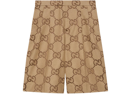 Gucci Jumbo GG Canvas Shorts Beige/Ebony - authentic Gucci apparel