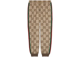 Gucci Jumbo GG Jogging Pant with Web Beige/Ebony