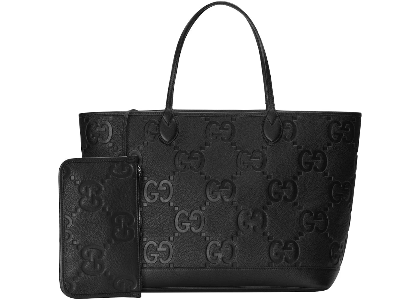 Gucci Jumbo GG Large Tote Bag Black - vue secondaire A