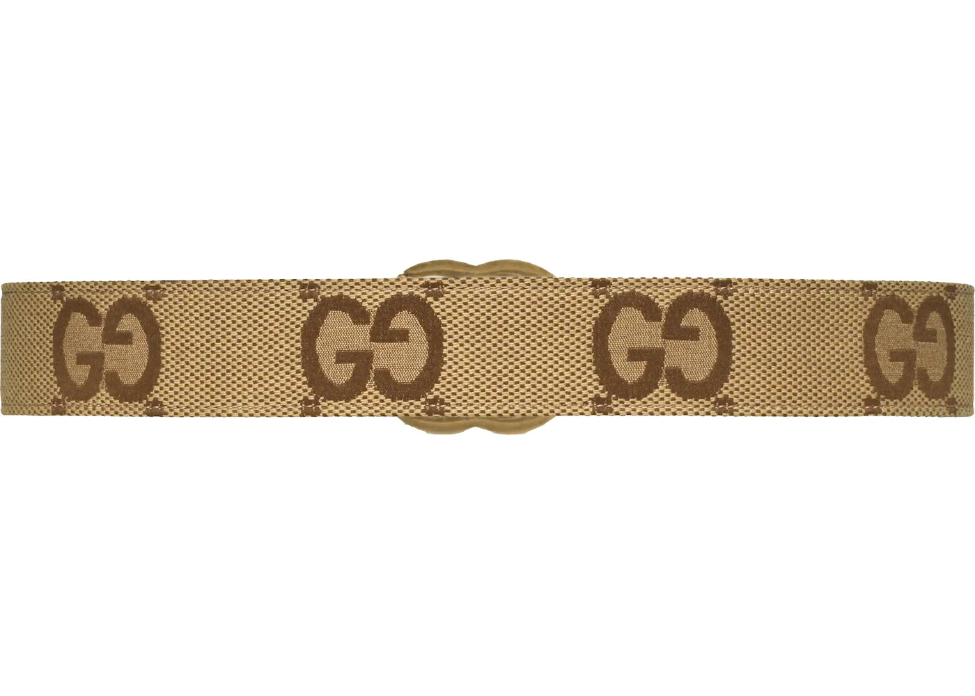 Gucci Jumbo GG Marmont Wide Belt Camel/Ebony - vue secondaire A