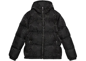 Gucci Jumbo GG Nylon Canvas Goose-Down Jacket Black - vue 360