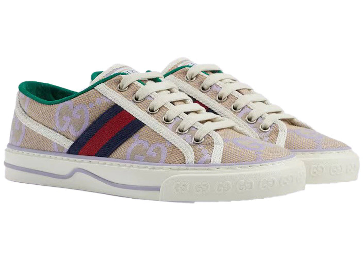 Gucci Jumbo GG Tennis 1977 Beige Lilac Canvas - vue secondaire B
