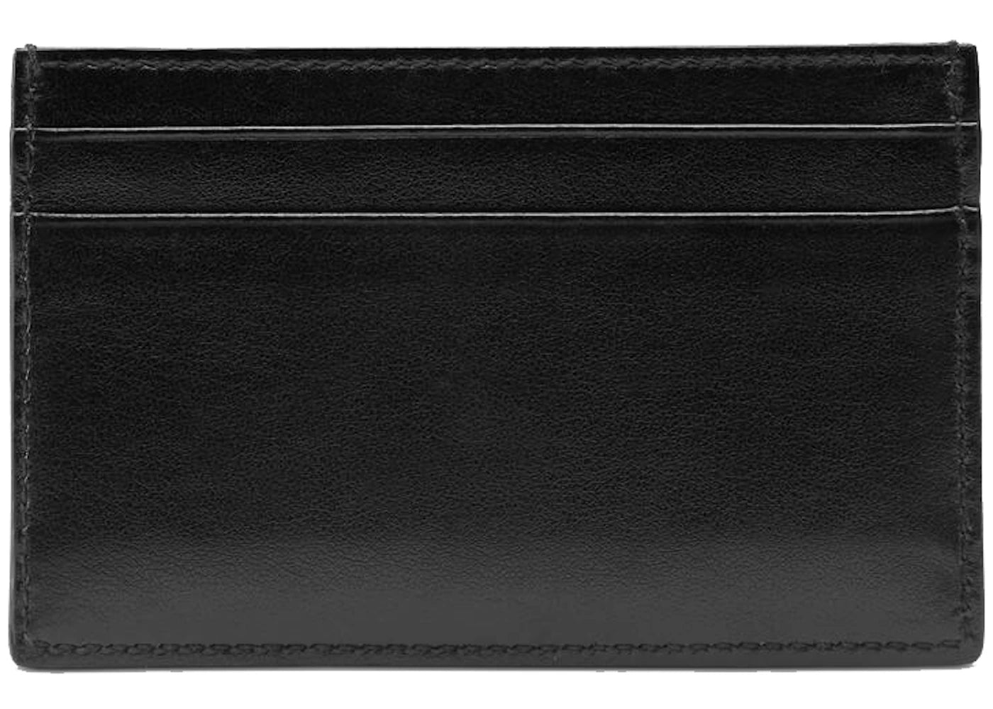Gucci Leather Card Case with Gucci Logo (4 Card Slot) Black - vue secondaire B