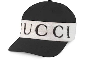 Gucci Logo Band Baseball Cap Black/White - authentic Gucci product