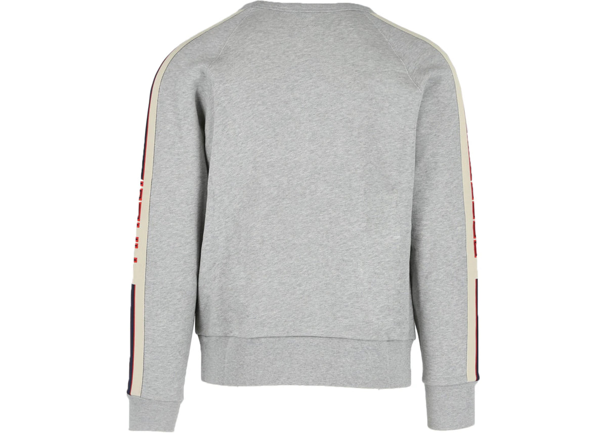 Gucci Logo Crewneck Sweatshirt Medium Grey/Milk Red - vue secondaire B