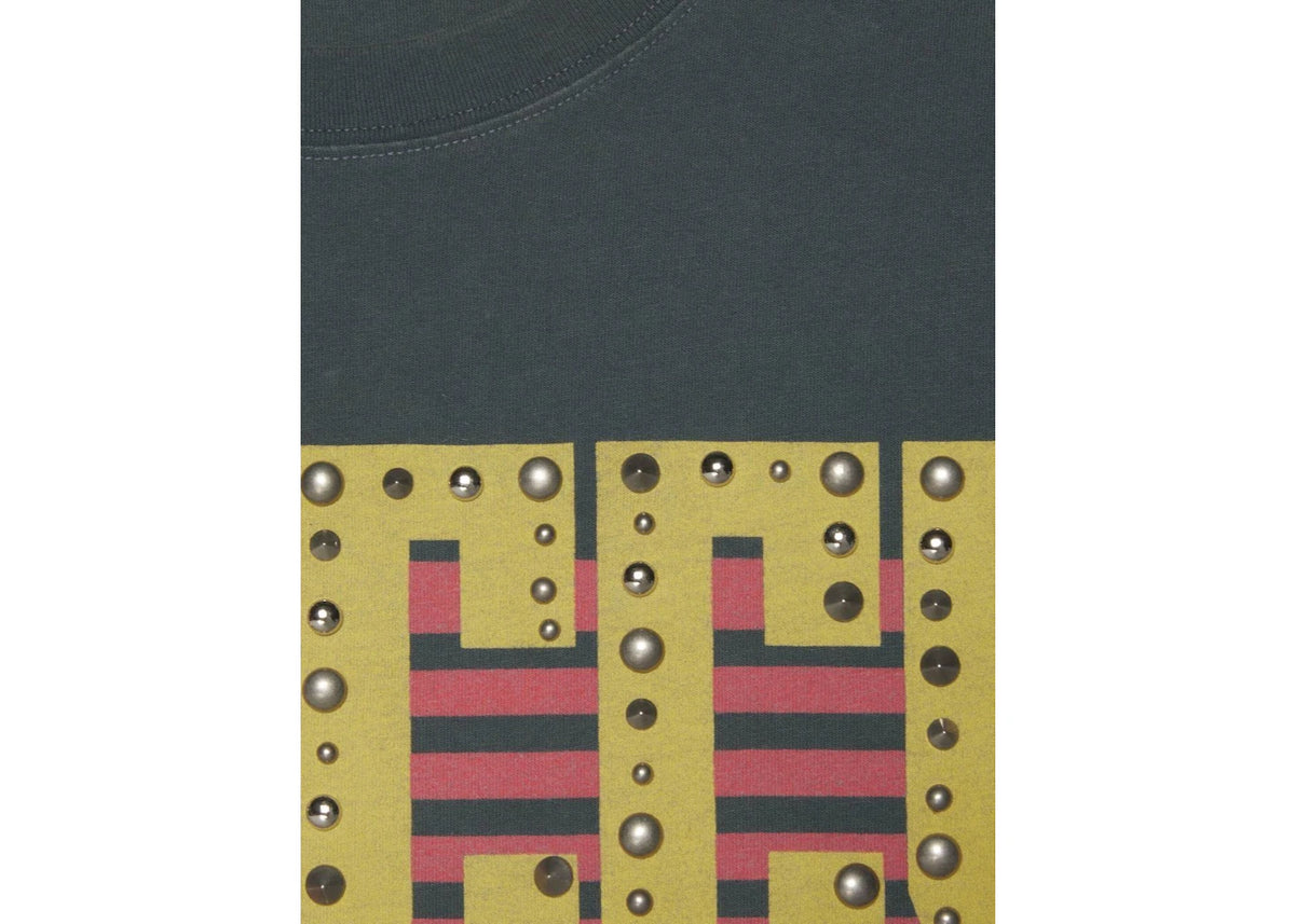 Gucci Logo-Print T-shirt Dark Green - vue secondaire B