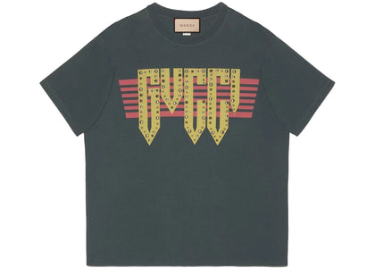 Gucci Logo-Print T-shirt Dark Green - apparel view 2