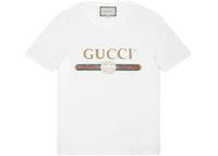 Gucci Logo Washed Print T-shirt White