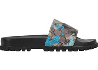 Gucci Lug Sole Slide Blue