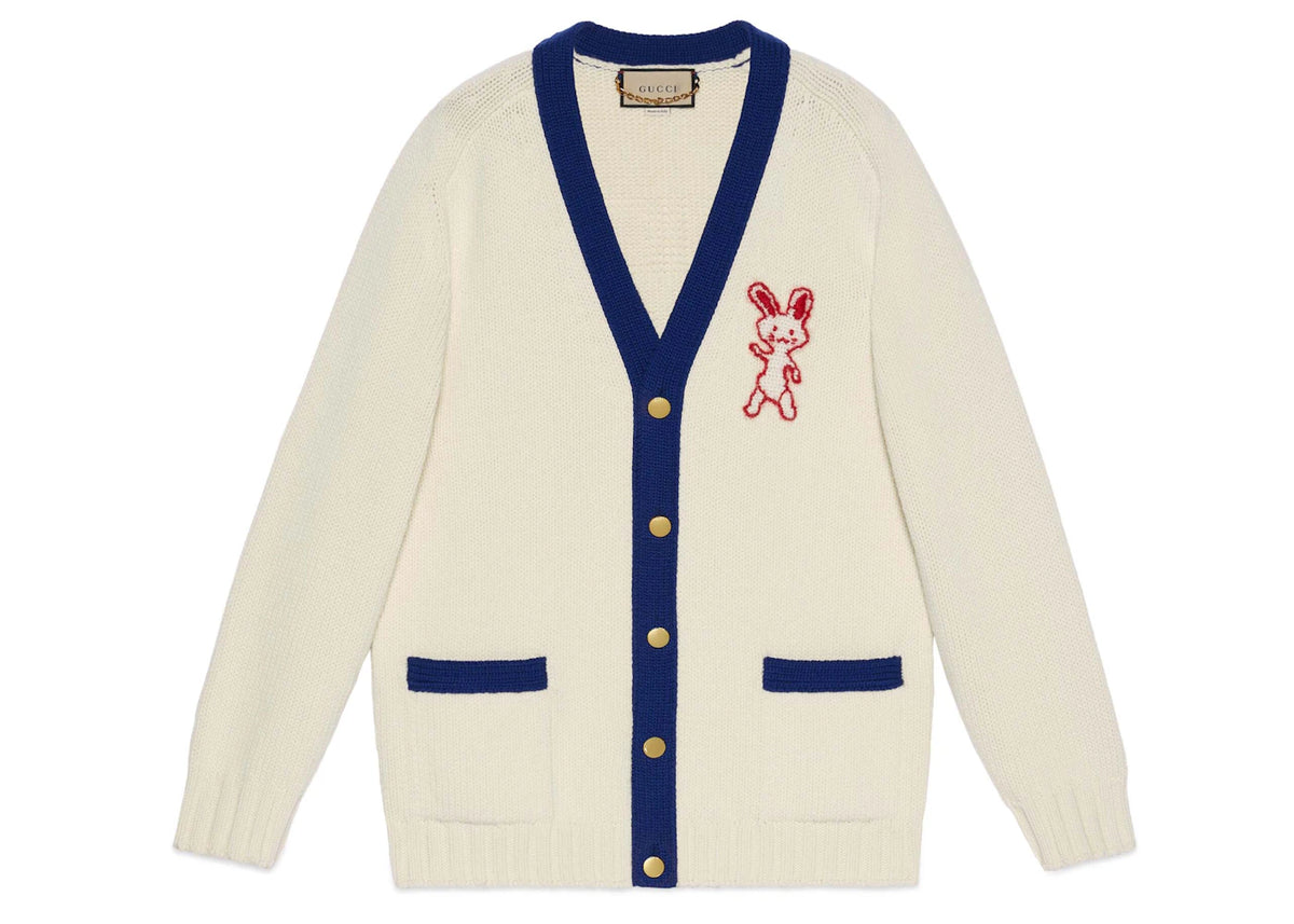 Gucci Lunar New Year Cardigan Ivory - vue secondaire A