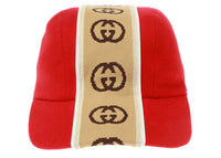 Gucci M Travis Baseball Hat Red/Beige