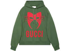 Gucci Manifesto Oversize Hoodie Green